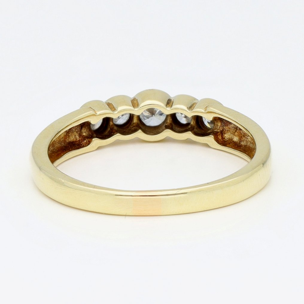 Gyűrű - 14 kt. Sárga arany Gyémánt (Természetes) #3.2