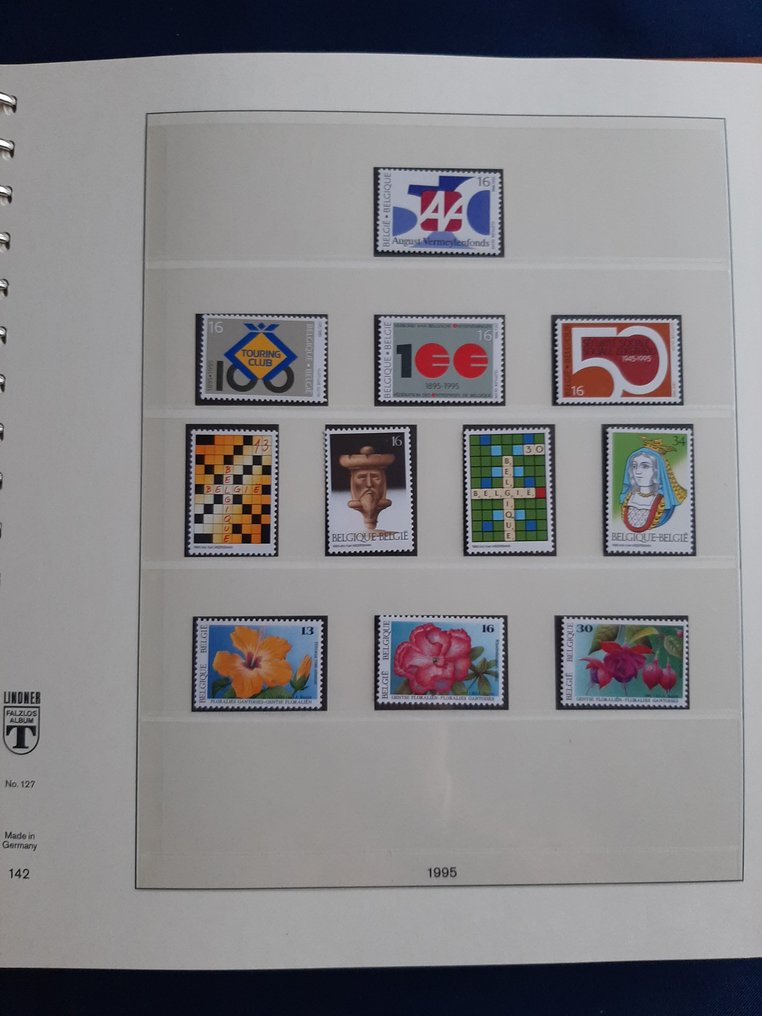 Belgia 1995/1999 - Colecție completă într-un album de lux Lindner. #4.3
