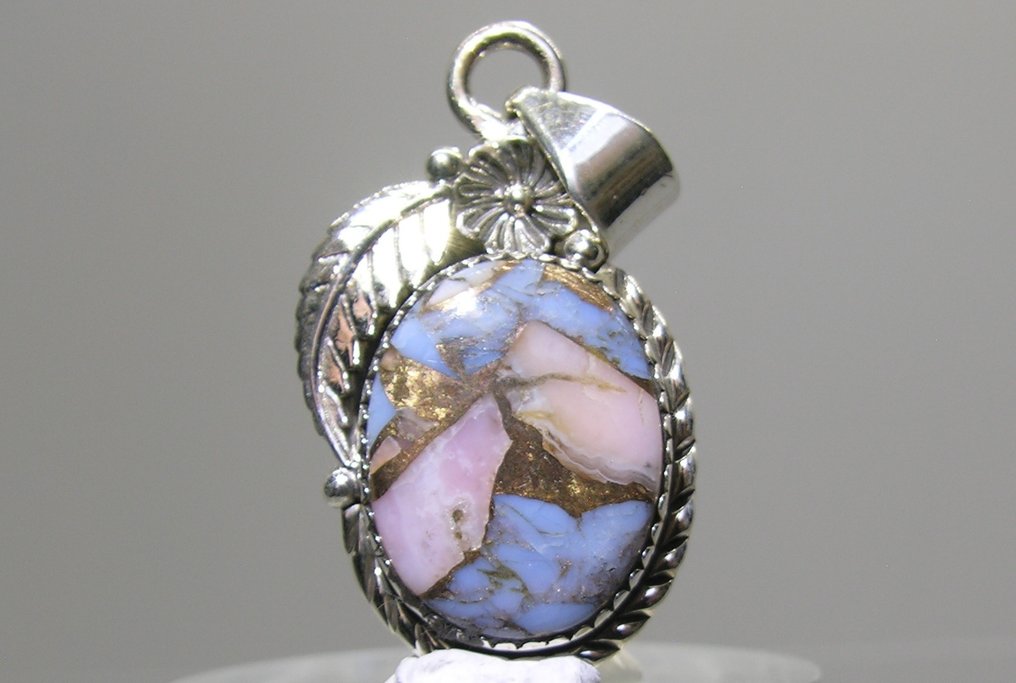 Tanzanite Pendant - Height: 43 mm - Width: 20 mm- 8.23 g - (1) #1.0