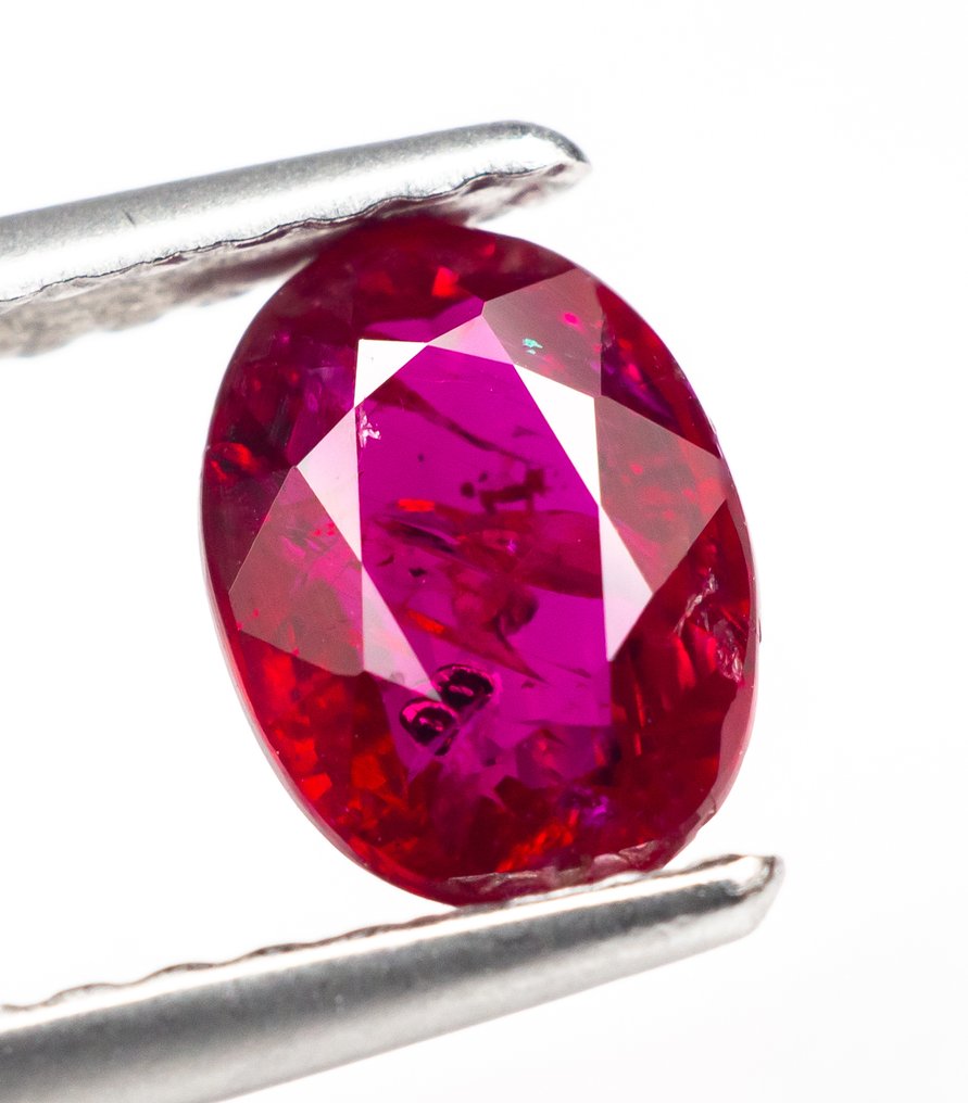 χωρίς τιμή ασφαλείας Ρουμπίνι - 1.03 ct - Lotus Gemology - Έντονο Κόκκινο (Μοζαμβίκη) #1.0