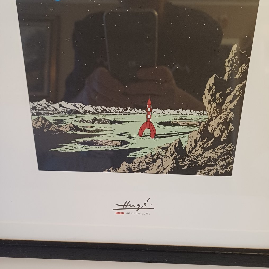 Tintin - Centenaire de Hergé - (2007) - 1 Lithography Moulinsart - We walked on the Moon - Limited and numbered edition - 2007 #1.0