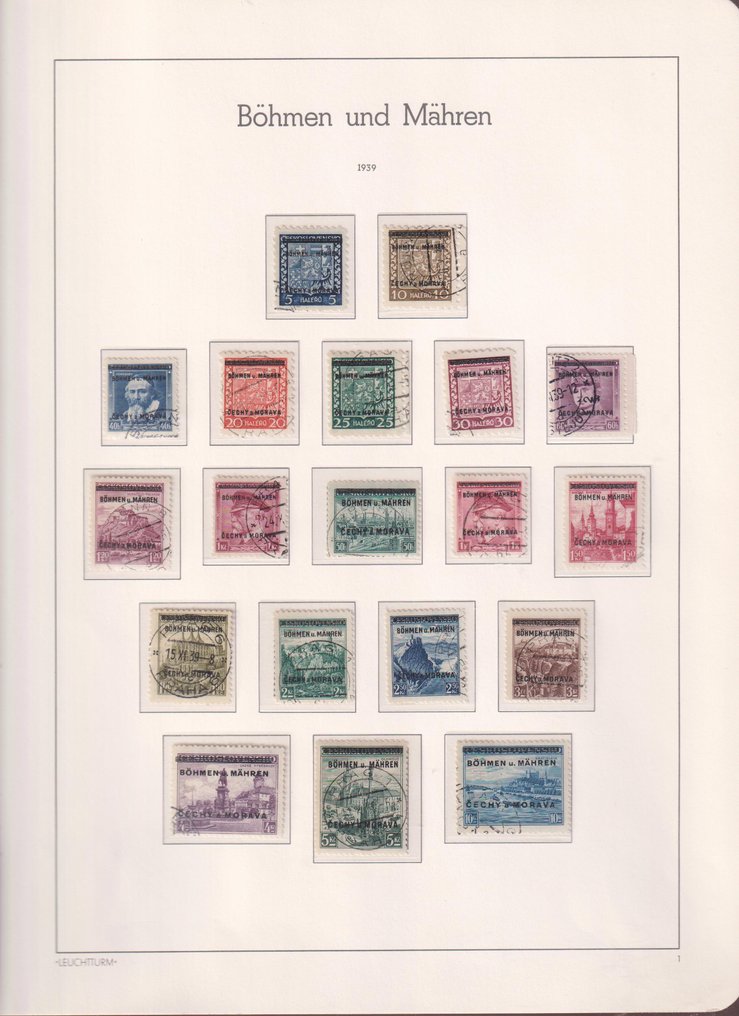 Bohemia ja Moravia 1939/1945 - Jaargangen - Michel: 1/142, D1/24,P1/15 #1.0
