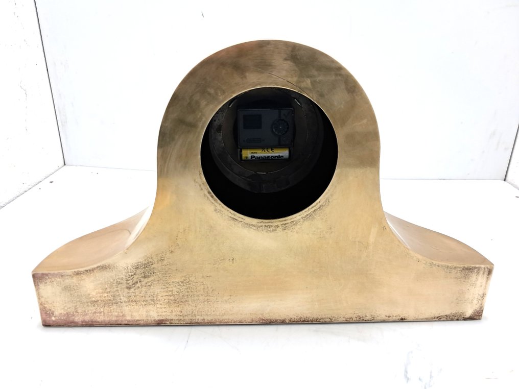 时钟 -  艺术装饰 黄铜 - 1980-1990 #4.3