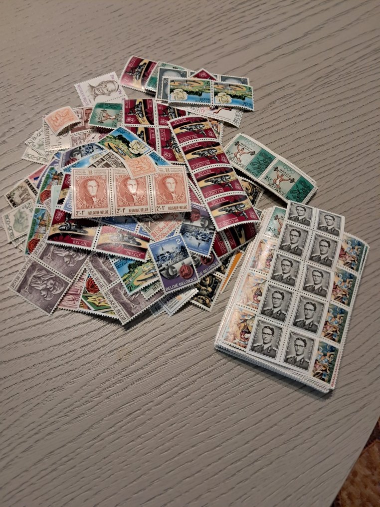 比利时 1900/1960 - 4000枚全新未使用的邮票 #2.1