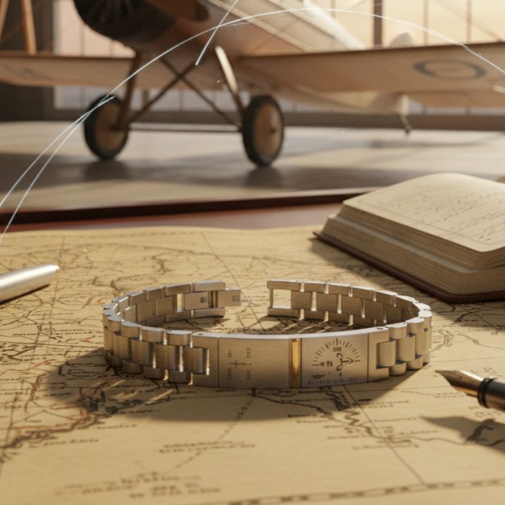 18K包金 - 基础手链,采用外科级不锈钢, 黄金 - 手镯 - 意大利制造 #2.1