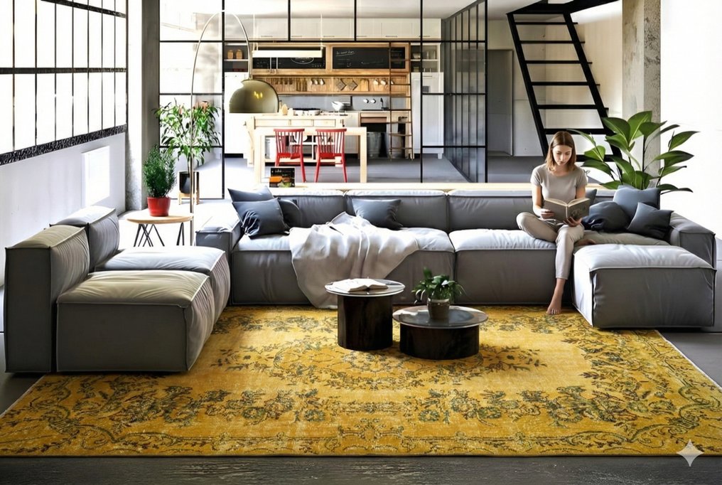 Κίτρινο 'Gold' κλασικό - Χαλί - 260 cm - 170 cm - με πιστοποιητικό #3.2