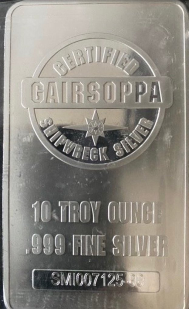 10 once troy - Argento .999 - Gairsoppa #1.0