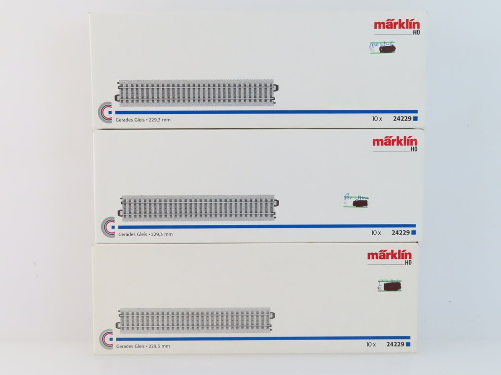 Märklin H0 - 24229 - Γραμμές τρένου μοντελισμού (30) - 30 ευθύγραμμα τμήματα ράγας, C-rail #4.3