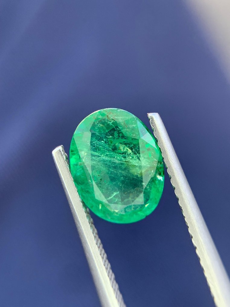 Ingen mindstepris - 1 pcs Grøn Smaragd - 1.52 ct - International Gemological Institute (IGI) #1.0