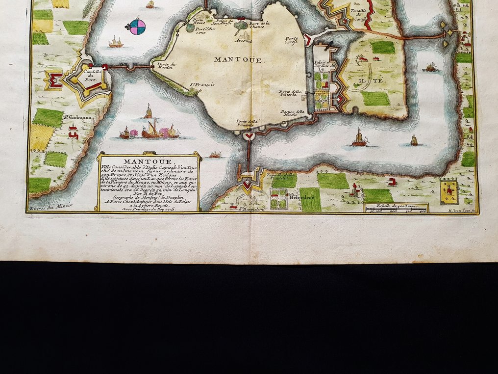 歐洲 - 意大利 / 伦巴第 / 曼托瓦; Nicolas de Fer - Mantoue, ville considerable d'Italie - 1701-1720 #3.2