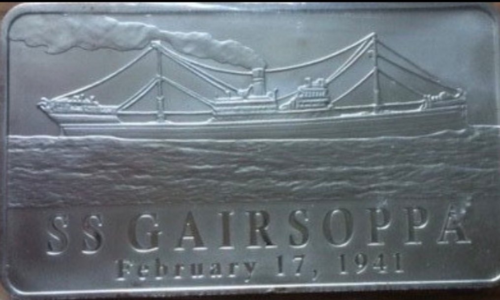 10 once troy - Argento .999 - Gairsoppa #3.2