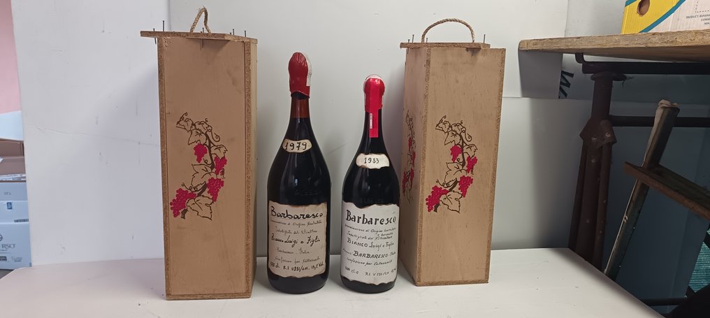 1979 & 1983 Luigi e Figlio - Barbaresco - 1 x 3,75 L & 1x 3 L #1.0