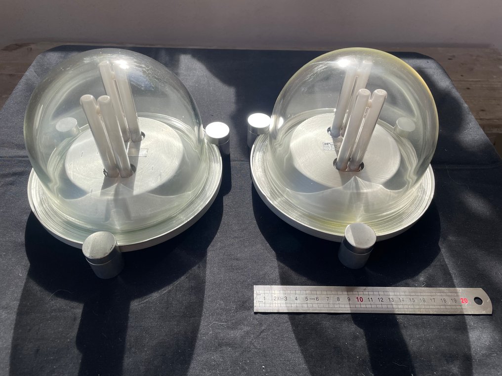 Martinelli Luce - Elio Martinelli - Lampada (2) - Acciaio - Ampolle applique #1.0