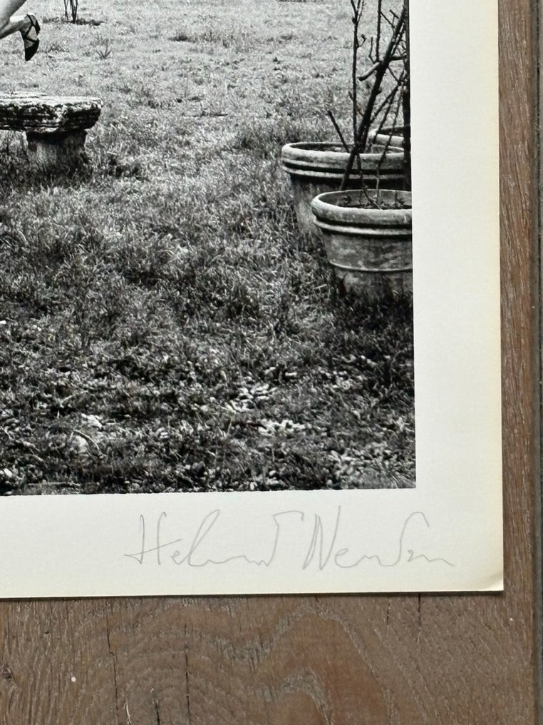 Helmut Newton (1920–2004) - In a garden near Rome ,  1977,  handsigned #1.0