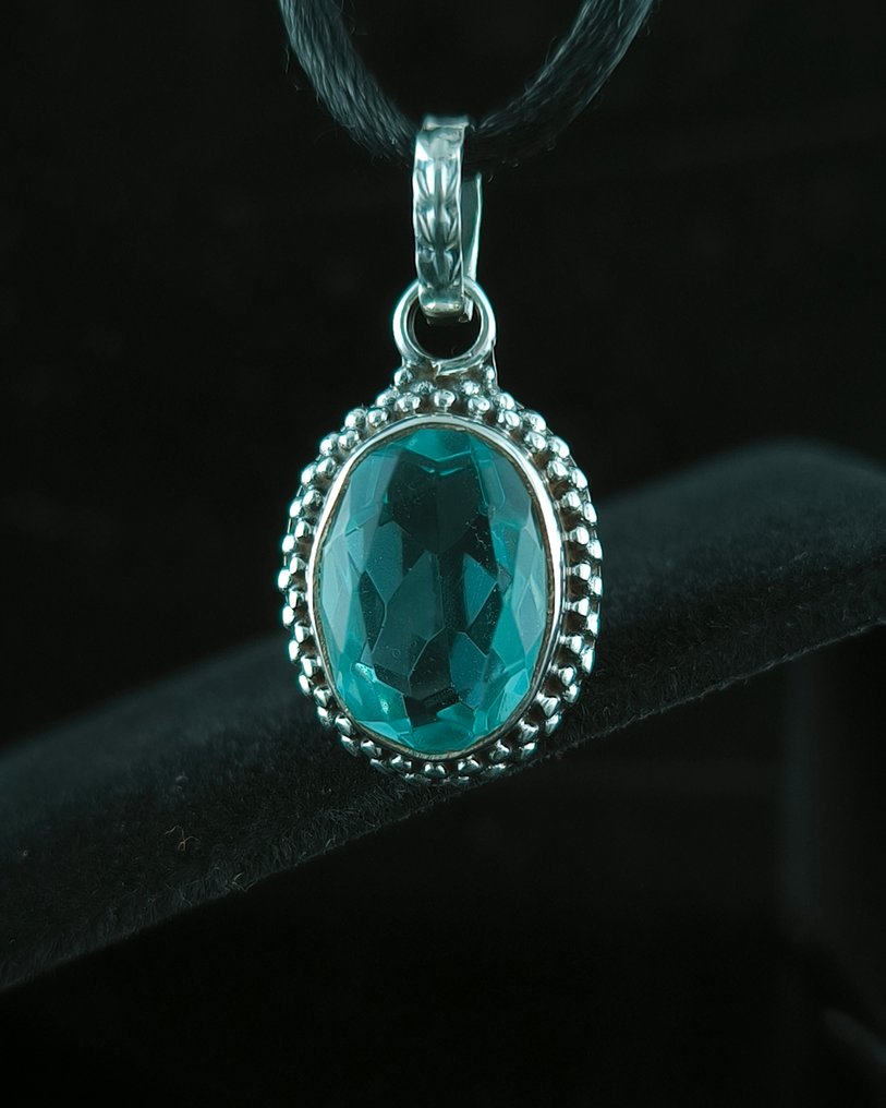 海藍寶石 - 銀 - 墜飾 #2.1