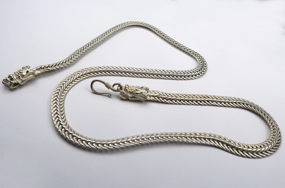 Collare di protezione - Draghi imperiali - Talismano di sovranità, fortuna e forza - Catenina #4.3