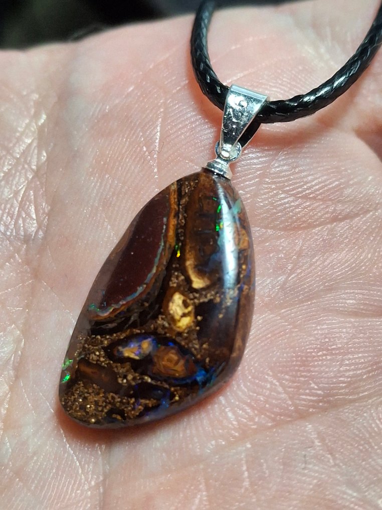 Opál - Ezüst - Függő - Yowah sziklatömb #4.3