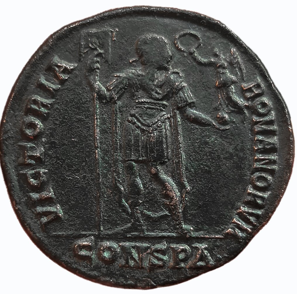 Impero romano. Gioviano (363-364 d.C.). Follis Constantinople - VICTORIA ROMANORVM #2.1