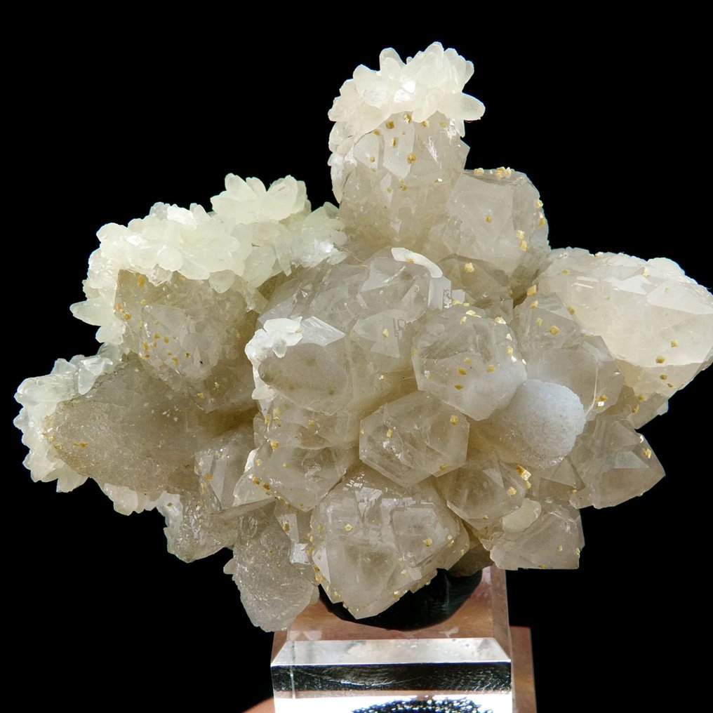 Χαλαζίας με ασβέστη και χαλκηδόνιο Μπλετότ Μάιν, Cavnic, Maramureș, Καρπάθια, Ρουμανία - Ύψος: 7 cm - Πλάτος: 5.2 cm- 97 g #1.0