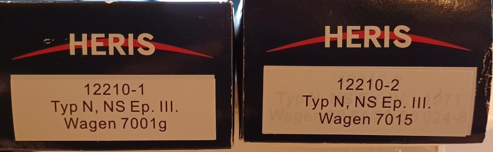 Heris H0 - 12210-1 et -2 - Model train passenger carriage (2) - Plan N - NS #1.0