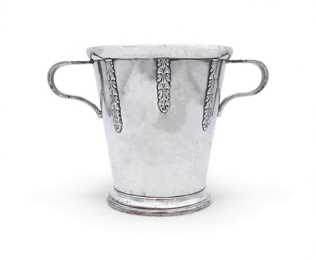 Sheffield LD Made - Serleg - Sbalzata e Cesellata con Manici, Stile Inglese - Argento Sterling rézre depositálva - Made in UK 1960-as évek #4.3