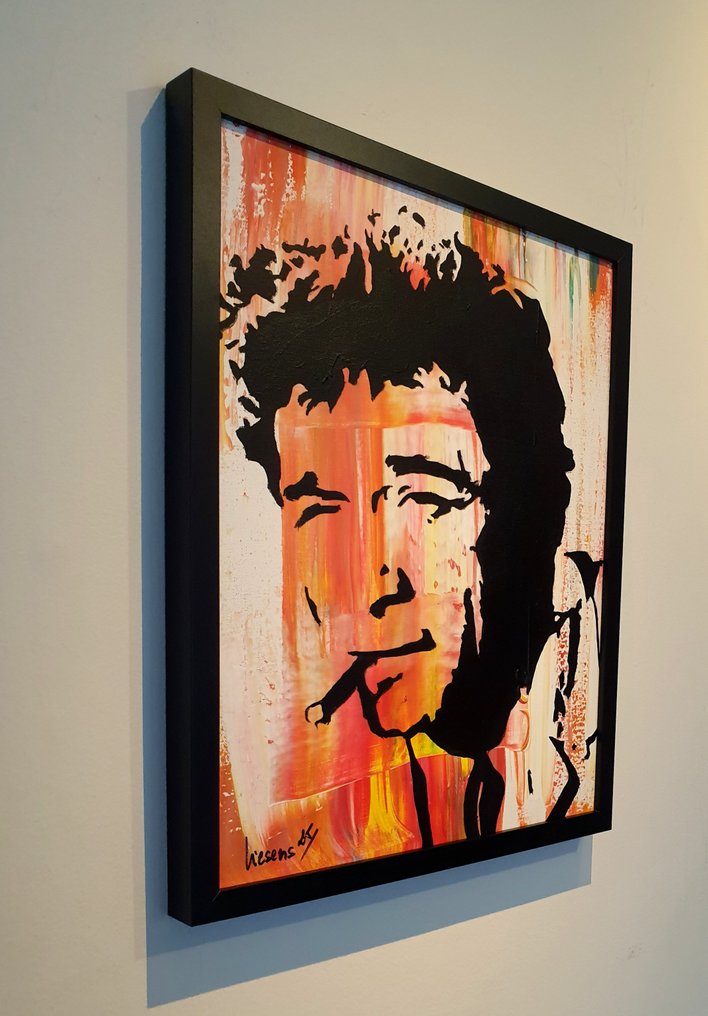 Liesens - Columbo Peter Falk (On Canvas handpainted) met lijst #2.1