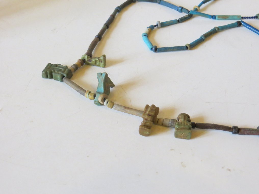 古埃及， 中王国 Fayence 埃及 中期王国 护身符  (没有保留价) #2.1