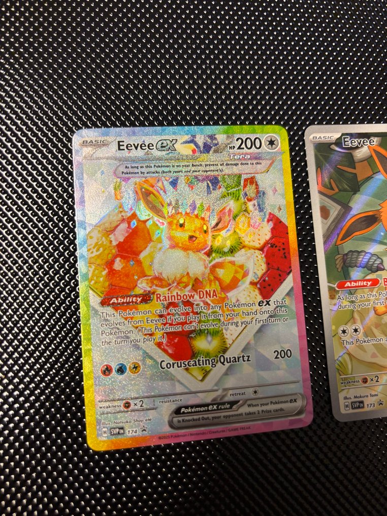 Pokémon - 2 Card - Eevee Svp173/svp174 促销卡, 压膜 - Scarlet & Violet #1.0