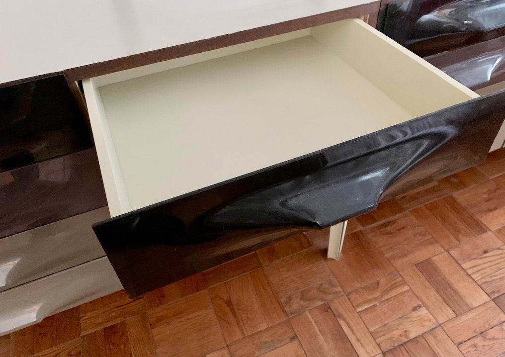 Raymond Loewy - Συρταριέρα (2) - Ακρυλικό, Μέταλλο #3.2