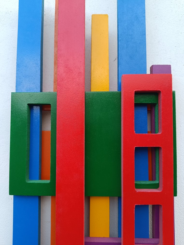 David Garcia - 雕刻, Sinfonía de color - NO Reserve - 101 cm - 木材 Dm - 2025 #1.0