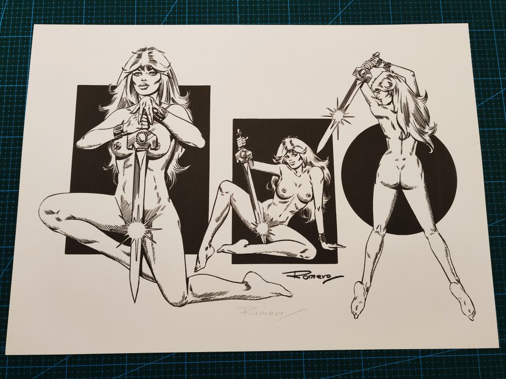 Enrique Badía Romero - 2 Lithograph - Axa - Signed #2.1