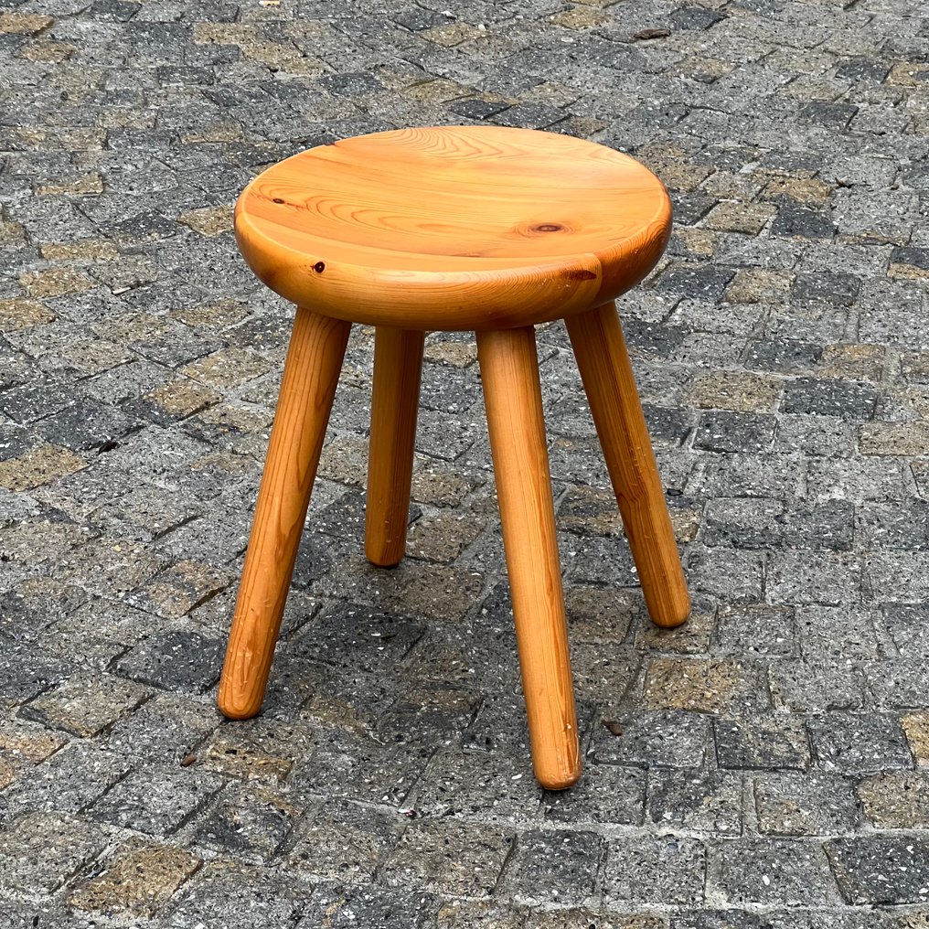 Sgabello - Legno, Pine - Nello Stile Charlotte Perriand #1.0