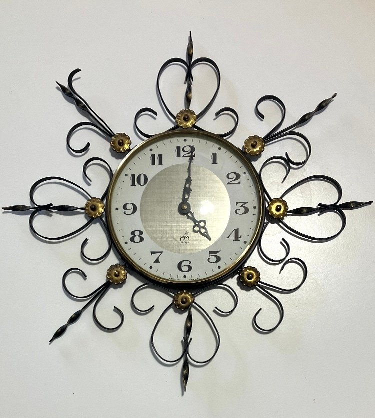 Ρολόι τοίχου - Japy - Σίδερο, Ορείχαλκος, Γυαλί - 1970-1980 #1.0