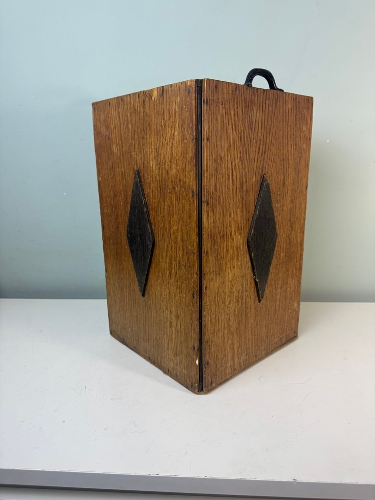 Σταντ - Εκλεπτυσμένο Art Deco ξύλινο καλάθι: καλάθι ομπρέλας, καλάθι απορριμμάτων ή γλάστρα - Ξύλο #1.0