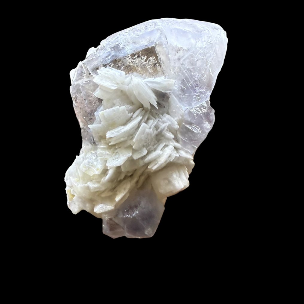 蓝色萤石与白云石的幻象 荧光，Paul Zerfass 系列 - 高度: 7 cm - 宽度: 4 cm- 150 g #3.2