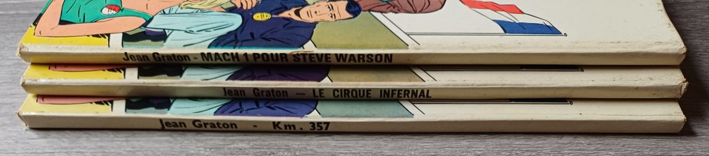 Michel Vaillant T14 à T16 - 3x C - 3 Album - 第一版 - 1968/1969 #2.1