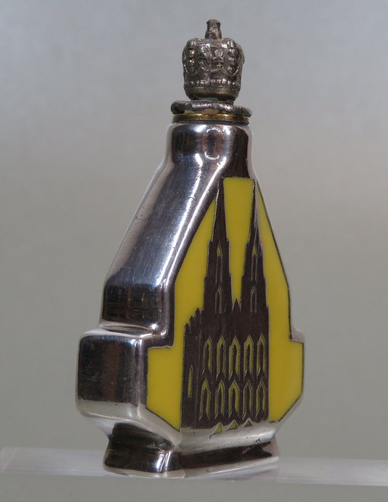 Parfumflesje (Crowntop) Köln am Rhein. (Domkerk) - Perfume bottle - .1000 silver #3.2