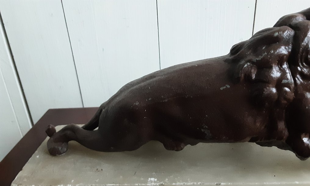 Statue, Leeuw - 15 cm - Metal, Alabaster #4.3