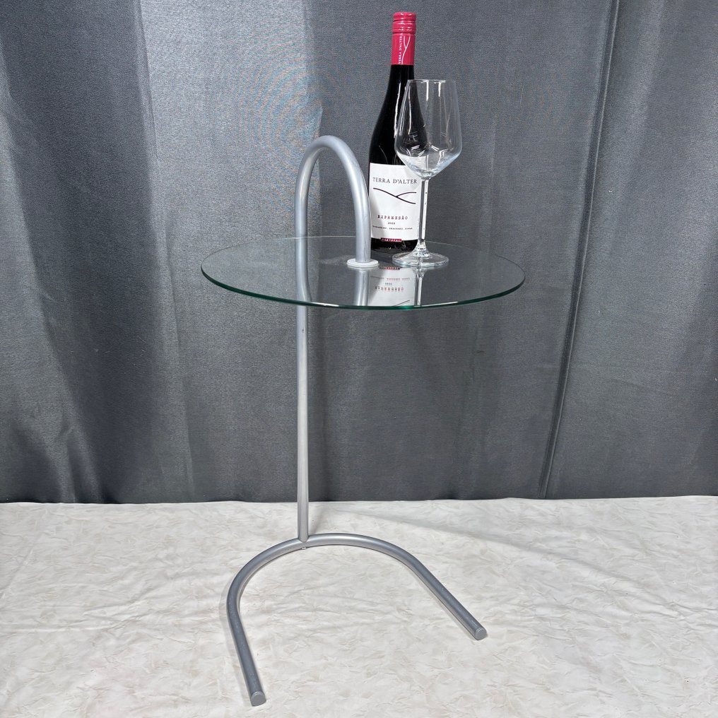 Table d'appoint - Verre, Métal - Vintage, table d'appoint #1.0