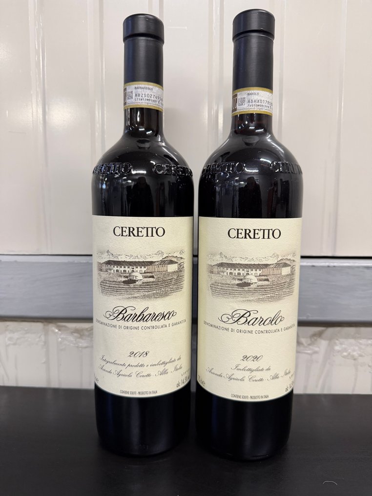 2018 Barbaresco & 2020 Barolo, Ceretto - Piemont - 2 Bottles (0.75L) #1.0