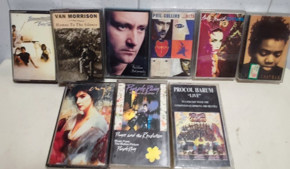 Various artists in Pop/Rock - 9 x tapes feat. Van Morrison, Enya, Prince, Tracy Chapman, etc. - 卡式錄音帶 - 1984 #1.0