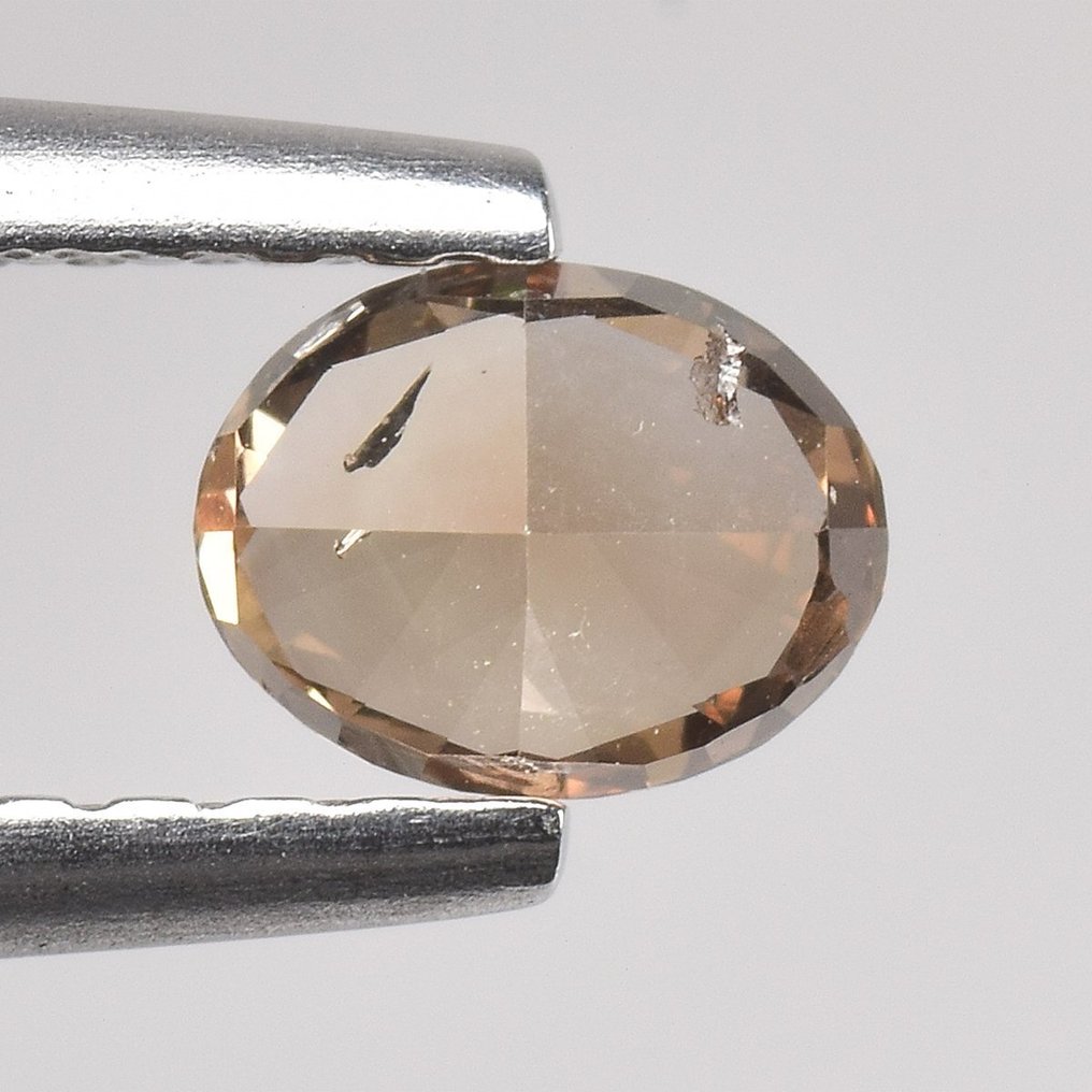 1 pcs Διαμάντι (Φυσικού χρώματος) - 0.35 ct - Οβάλ - Fancy deep Απαλό πορτοκαλί Καφέ - SI2 - Gem Report Antwerp (GRA) #2.1