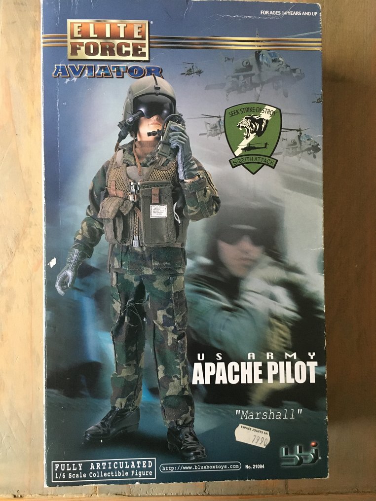 Blue Box Toys - Platter - Apache Pilot Marshall - Polyester - US Army Apache pilot 1:6 #1.0