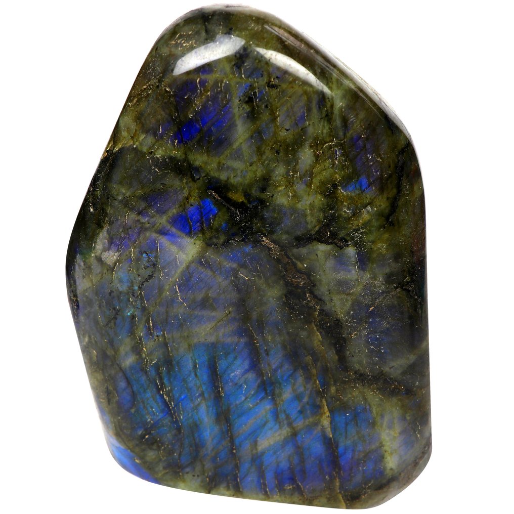 Qualité supérieure - Éclat bleu vif - Labradorite XL - 18x12x5cm Forme libre- 2.26 kg #1.0