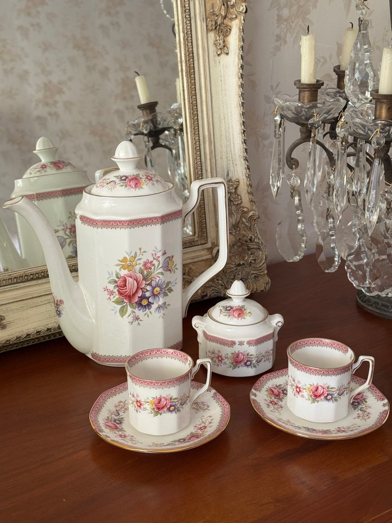 Queen’s Fine Bone China “Richmond” - Coffee set for 6 (14) - Porcelain #4.3