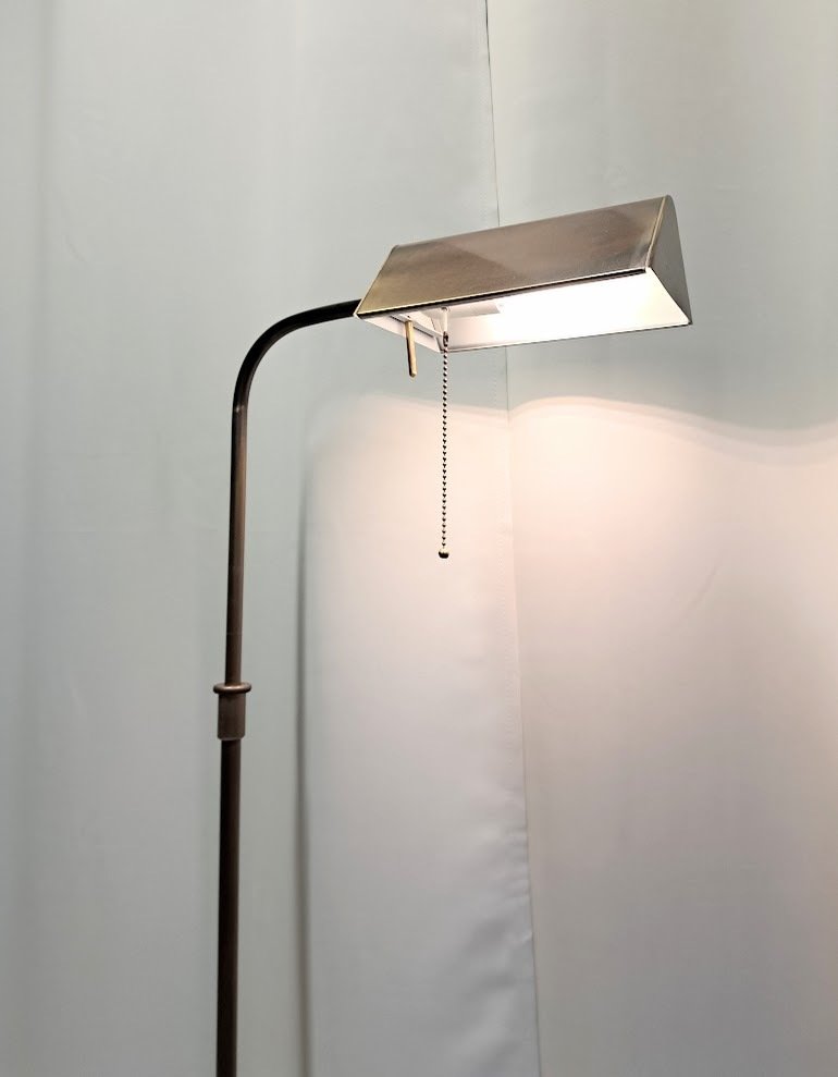 Notarislamp in hoogte verstelbaar - Φωτιστικό ανάγνωσης δαπέδου - Ορείχαλκος #1.0