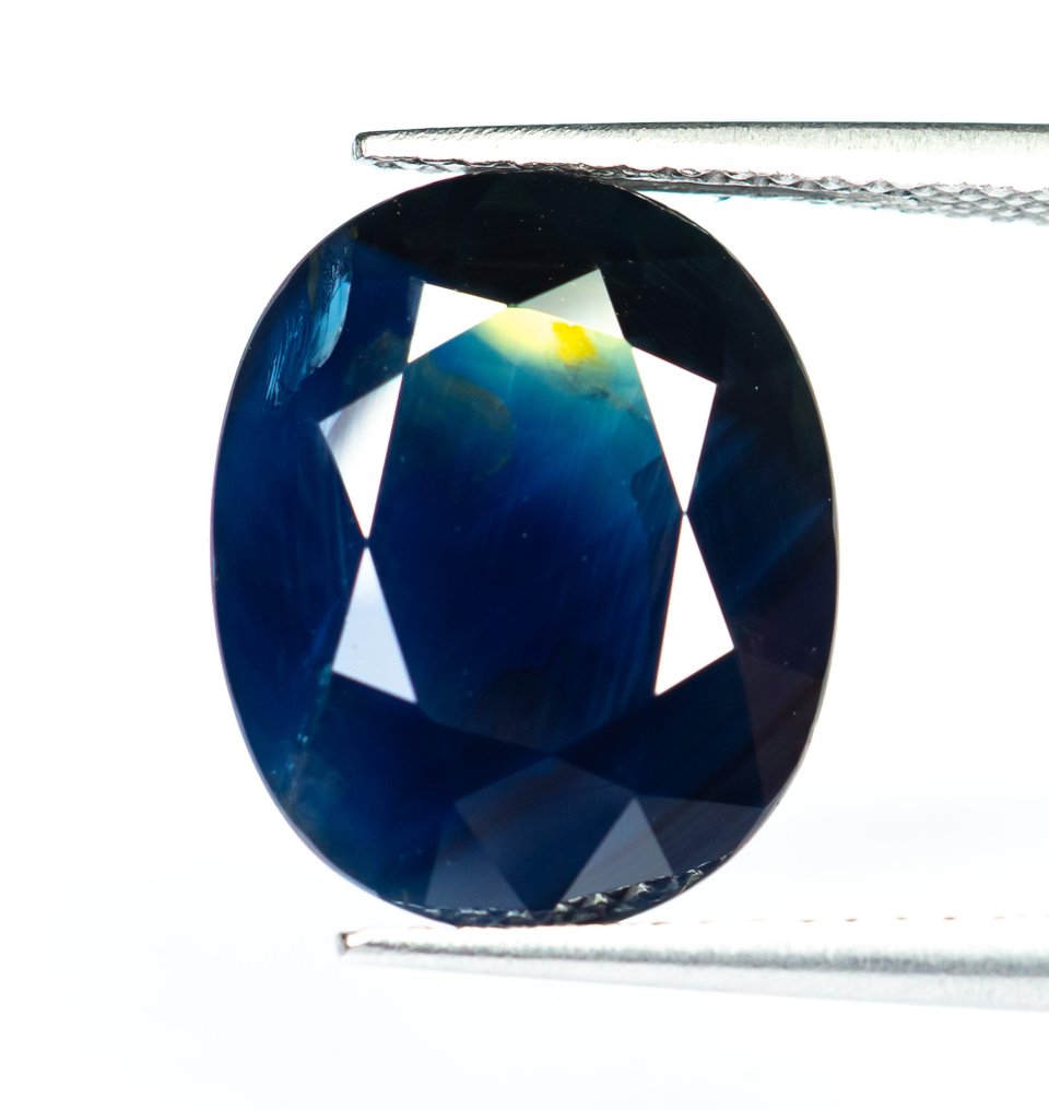 Senza Prezzo di Riserva Zaffiro  - 10.67 ct - Lotus Gemology - Deep Blue #1.0