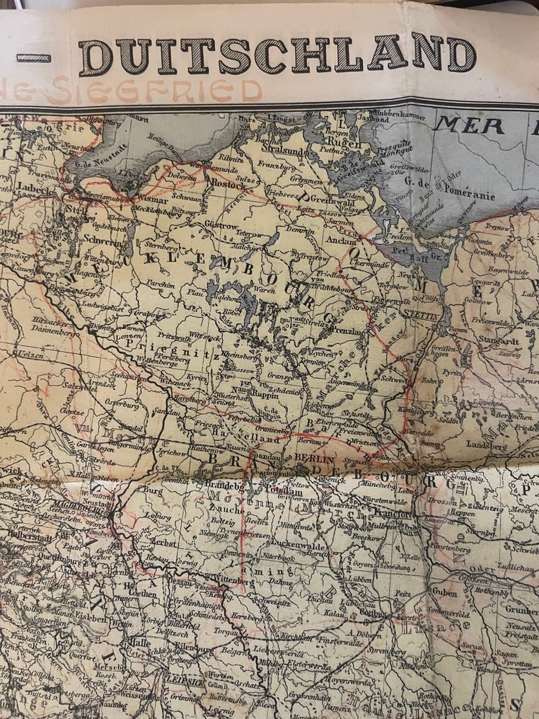 Belgium - Antique Map 'Allemagne – Deutschland' – Les Éditions STAR, Liège – circa 1918–1930 – Grote - Military accessories #3.2