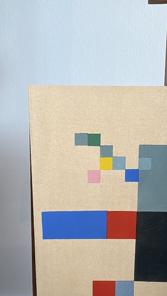 Sophie TAEUBER-ARP (1889-1943) - Composition verticale-horizontale sur fond blanc, 1916 #3.2