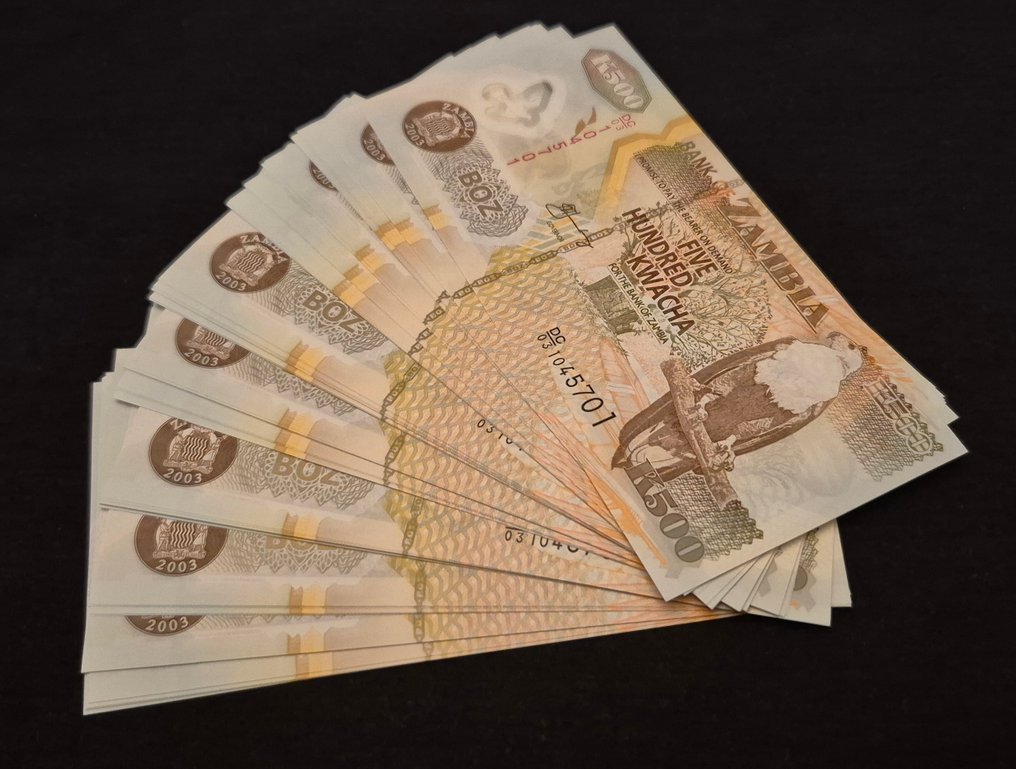 Ζάμπια. - 100 x 500 Kwacha 2003 - Pick 39d (χωρίς τιμή ασφαλείας) #1.0